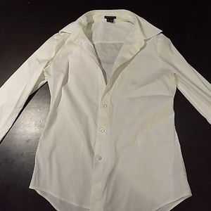 Long sleeve button-down blouse